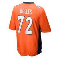 Men's Nike Garett Bolles Orange Denver Broncos Game Jersey