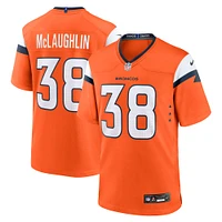 Men's Nike Jaleel McLaughlin  Orange Denver Broncos Team Game Jersey