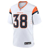 Men's Nike Jaleel McLaughlin  White Denver Broncos Game Jersey