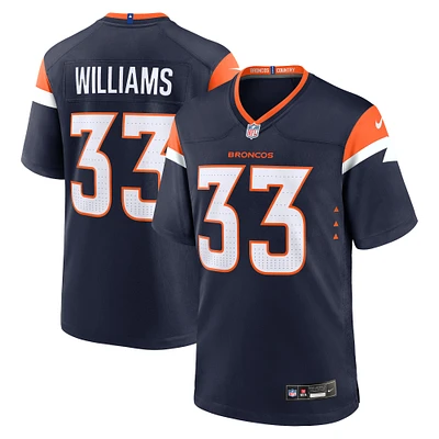 Men's Nike Javonte Williams Navy Denver Broncos Mile High Collection Alternate Game Jersey