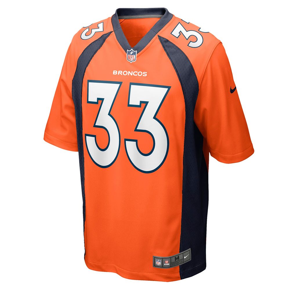 Men's Nike Javonte Williams Orange Denver Broncos Player Game Jersey