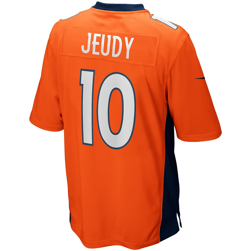 Nike Jerry Jeudy Orange Denver Broncos Game pour homme - Maillot