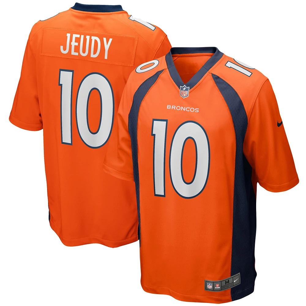 Nike Jerry Jeudy Orange Denver Broncos Game pour homme - Maillot