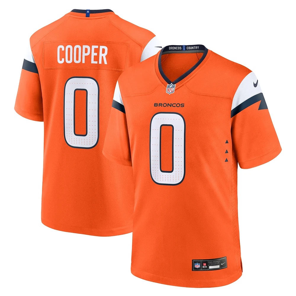 Maillot de match Nike Jonathon Cooper Orange Denver Broncos pour homme