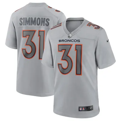 Justin Simmons Denver Broncos Nike Men's Dri-Fit NFL Limited Football Jersey in Orange, Size: Medium | 32NM05VC8WF-6Y0