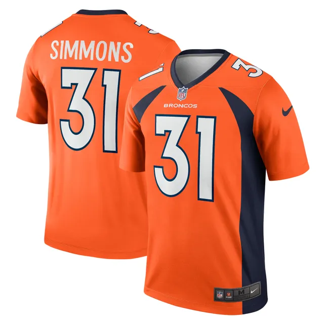 Women's Denver Broncos Justin Strnad Nike Orange Game Jersey