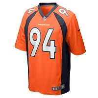 Men's Nike Keondre Coburn  Orange Denver Broncos Game Jersey