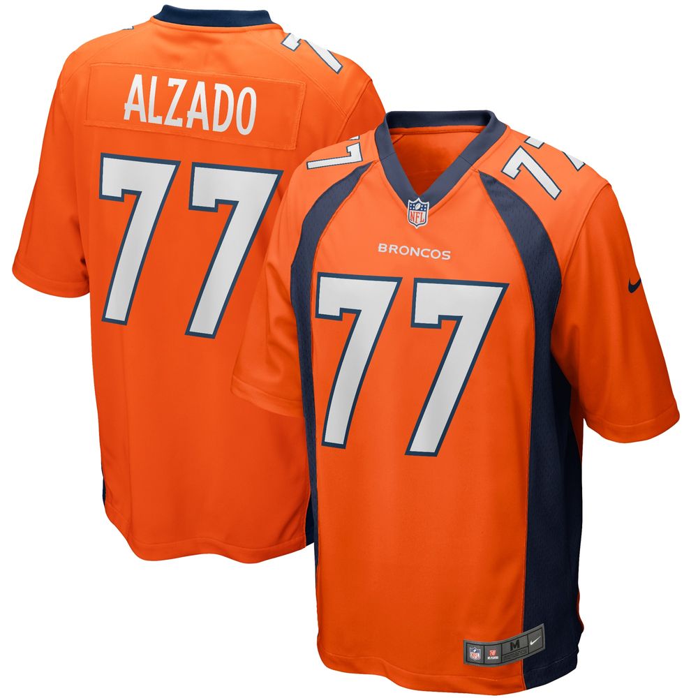 Men's Nike Lyle Alzado Orange Denver Broncos Game Retired Player Jersey