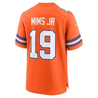 Men's Nike Marvin Mims Jr Orange Denver Broncos Mile High Collection 1977 Throwback Player Game Jersey