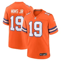 Men's Nike Marvin Mims Jr Orange Denver Broncos Mile High Collection 1977 Throwback Player Game Jersey