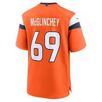 Maillot de match Nike Mike McGlinchey orange Denver Broncos pour homme