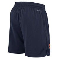 Men's Nike Navy Denver Broncos 2024 Sideline Performance Mesh Shorts