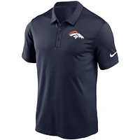 Polo Nike Denver Broncos Fan Gear Franchise Heat-Sealed Graphic Team pour homme - Bleu marine