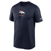 Men's Nike Navy Denver Broncos Legend Sign Performance T-Shirt
