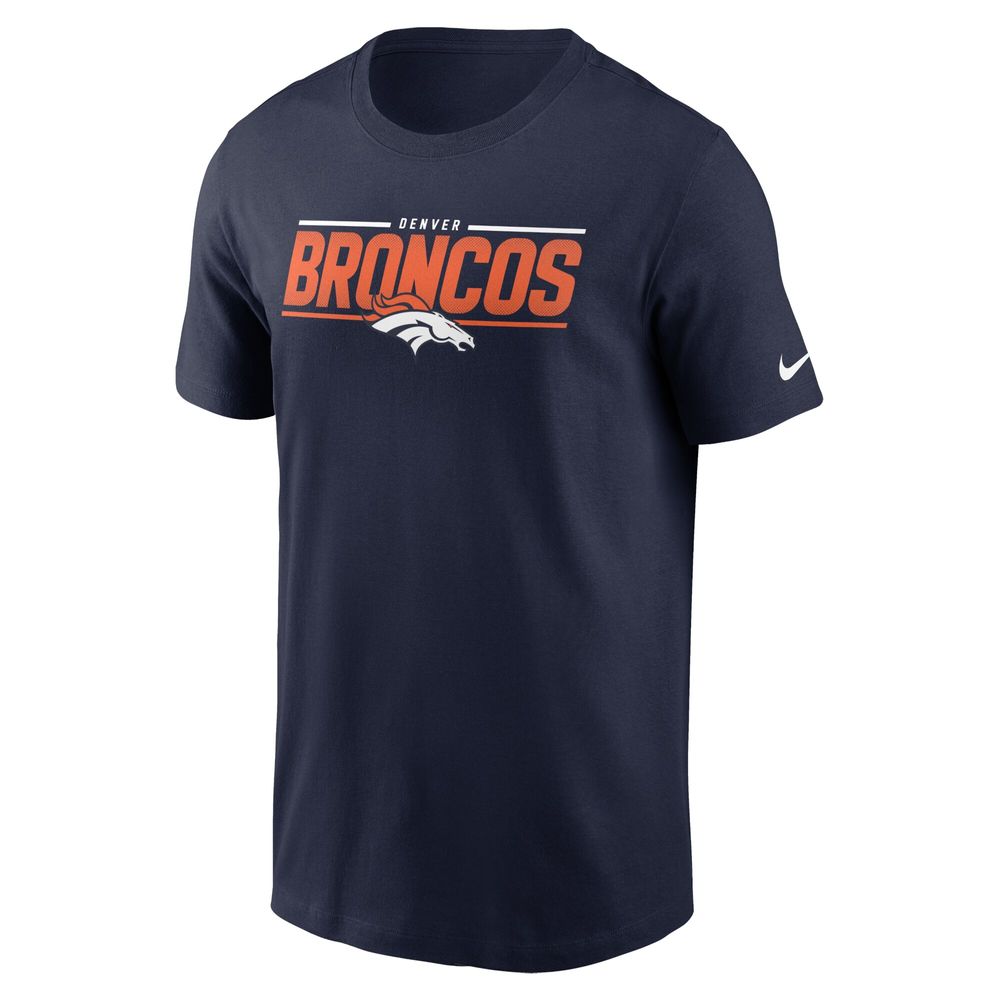 Men's Nike Navy Denver Broncos Muscle T-Shirt