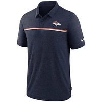 Polo Nike Denver Broncos Sideline Early Season Team Performance pour homme - Bleu marine