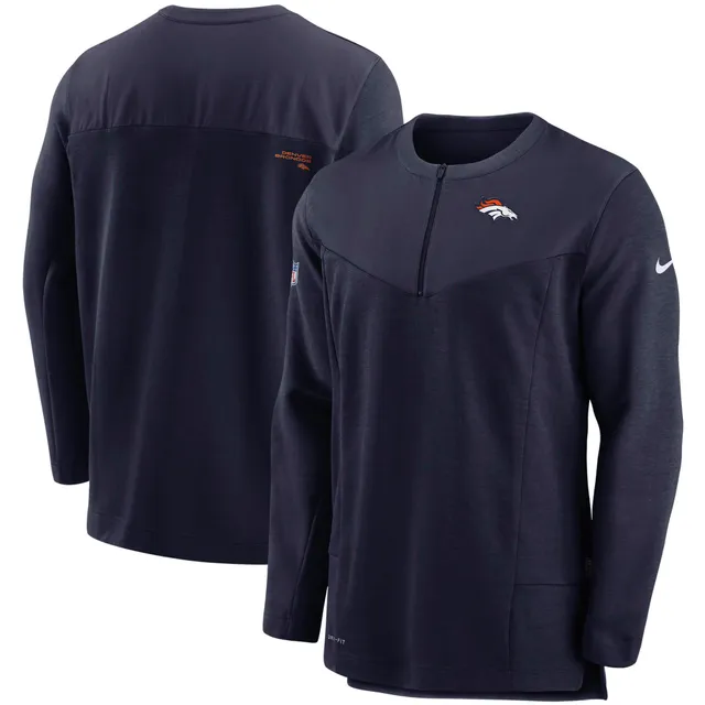 Men's Nike Navy Dallas Cowboys Sideline Coach Short Sleeve Hoodie Quarter-Zip Jacket Size: Extra Large