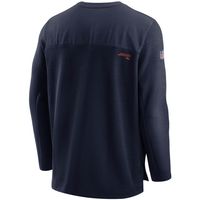 Men's Nike Navy Denver Broncos Sideline Half-Zip UV Performance Jacket