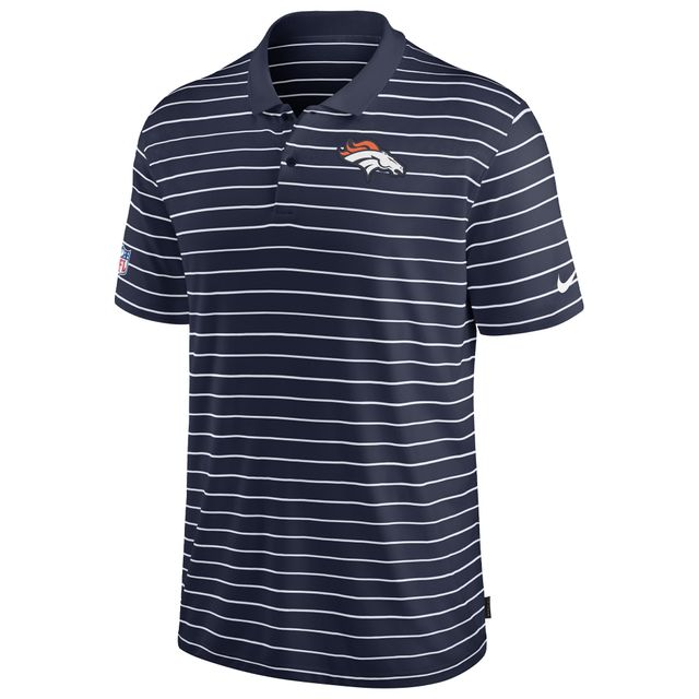 Polo Nike bleu marine Denver Broncos 2022 Sideline Lock Up Victory Performance pour homme