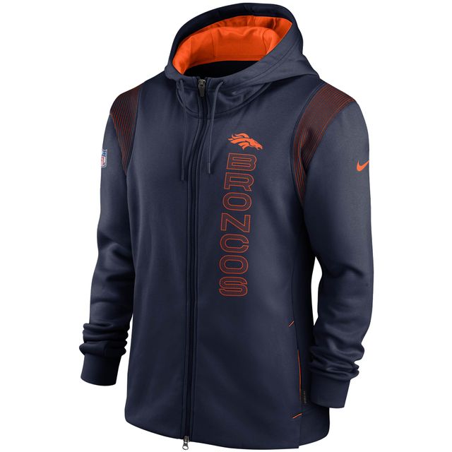 Nike Navy Chicago Bears Performance Sideline Lockup Full-Zip Hoodie