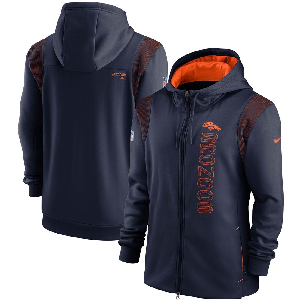 Denver Broncos Nike Sideline Hoodie - Navy - Youth