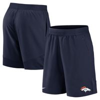 Men's Nike Navy Denver Broncos Stretch Woven Shorts