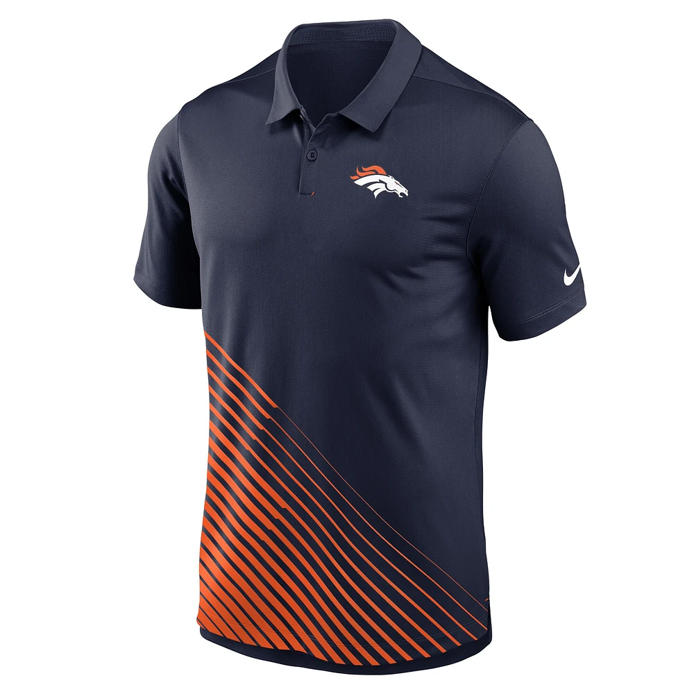 Polo Denver Broncos Vapor Nike pour homme - Bleu marine