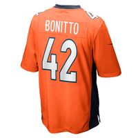 Men's Nike Nik Bonitto Orange Denver Broncos Game Player Jersey