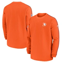 Men's Nike Orange Denver Broncos Alternate Logo Coach Long Sleeve Top