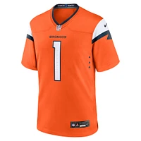 Men's Nike  Orange Denver Broncos #1 Dad Game Jersey