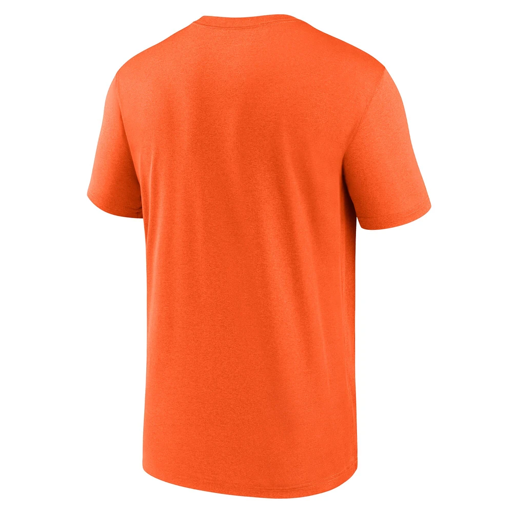 T-shirt Nike orange Denver Broncos Primetime Legend Performance pour homme