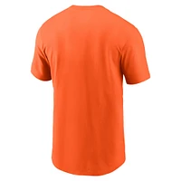 T-shirt essentiel Nike Orange Denver Broncos Primetime Wordmark pour homme