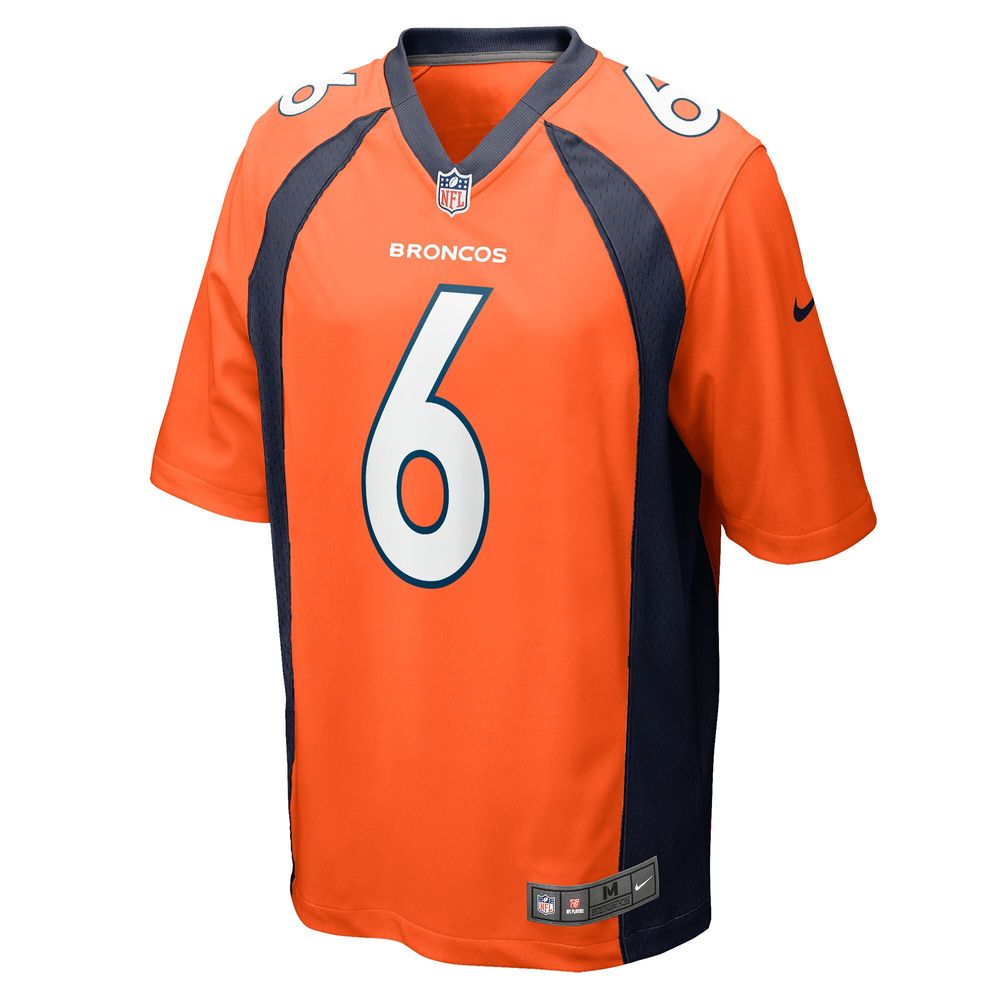 Men's Nike P.J. Locke Orange Denver Broncos Game Player Jersey