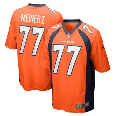 Men's Nike Quinn Meinerz Orange Denver Broncos Game Jersey