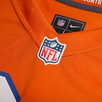 Maillot de jeu rétro Nike Quinn Meinerz Orange Denver Broncos Mile High Collection 1977 pour homme