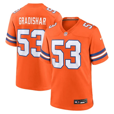 Maillot de match alternatif Nike Randy Gradishar pour homme, orange, Denver Broncos