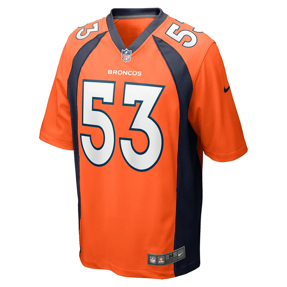 Maillot de match joueur retraité Nike Randy Gradishar orange Denver Broncos pour homme