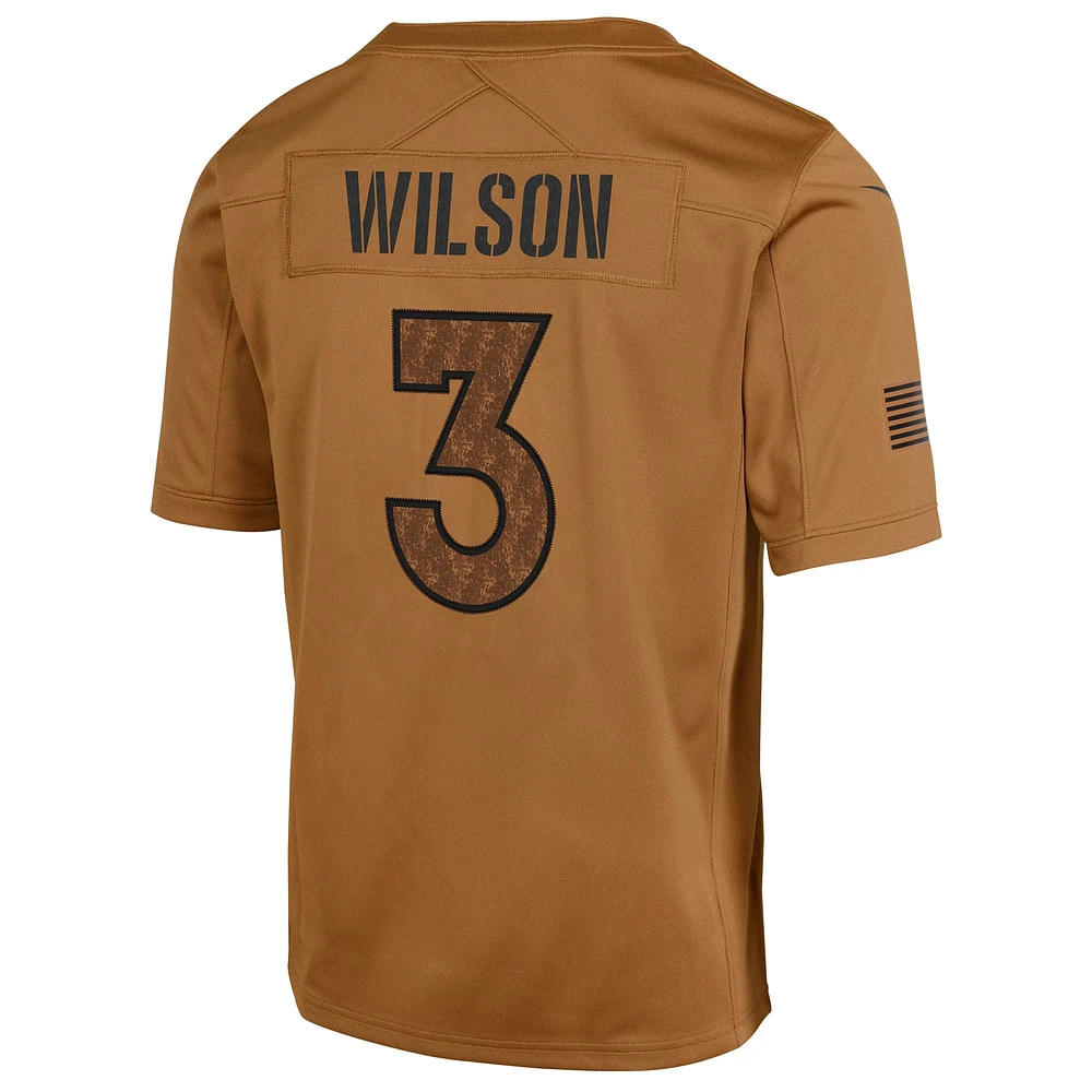 Maillot Nike Russell Wilson Brown Denver Broncos Salute To Service Limited pour homme