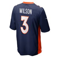 Men's Nike Russell Wilson Navy Denver Broncos Alternate Game Jersey