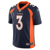 Maillot Nike Russell Wilson pour hommes, bleu marine, Denver Broncos, Alternate Vapor Limited