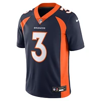 Maillot Nike Russell Wilson pour hommes, bleu marine, Denver Broncos Vapor Untouchable Limited