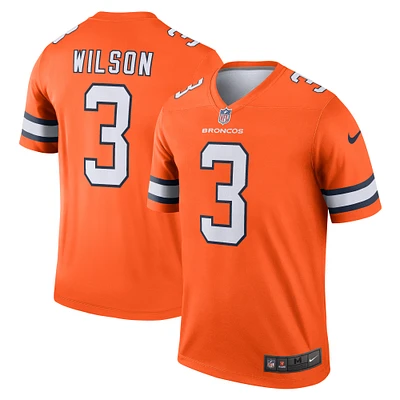 Haut Nike Russell Wilson Orange Denver Broncos Alternate Legend Player Performance pour homme