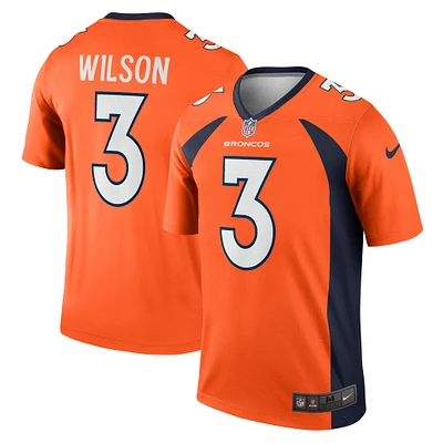 Haut Nike Russell Wilson orange Denver Broncos Team Legend Player Performance pour homme