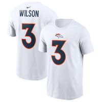 Men's Nike Russell Wilson White Denver Broncos Player Name & Number T-Shirt