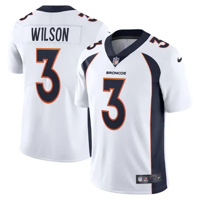 Maillot Nike Russell Wilson pour homme Denver Broncos Team Vapor Limited blanc