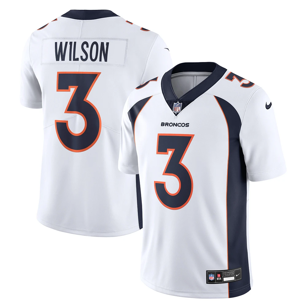 Maillot Nike Russell Wilson pour homme Denver Broncos Vapor Untouchable Limited blanc