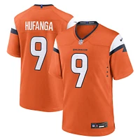 Men's Nike Talanoa Hufanga  Orange Denver Broncos Team Game Jersey