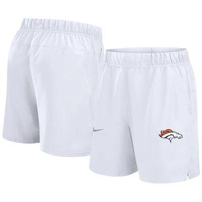 Short Nike Denver Broncos Blitz Victory Performance pour homme, blanc