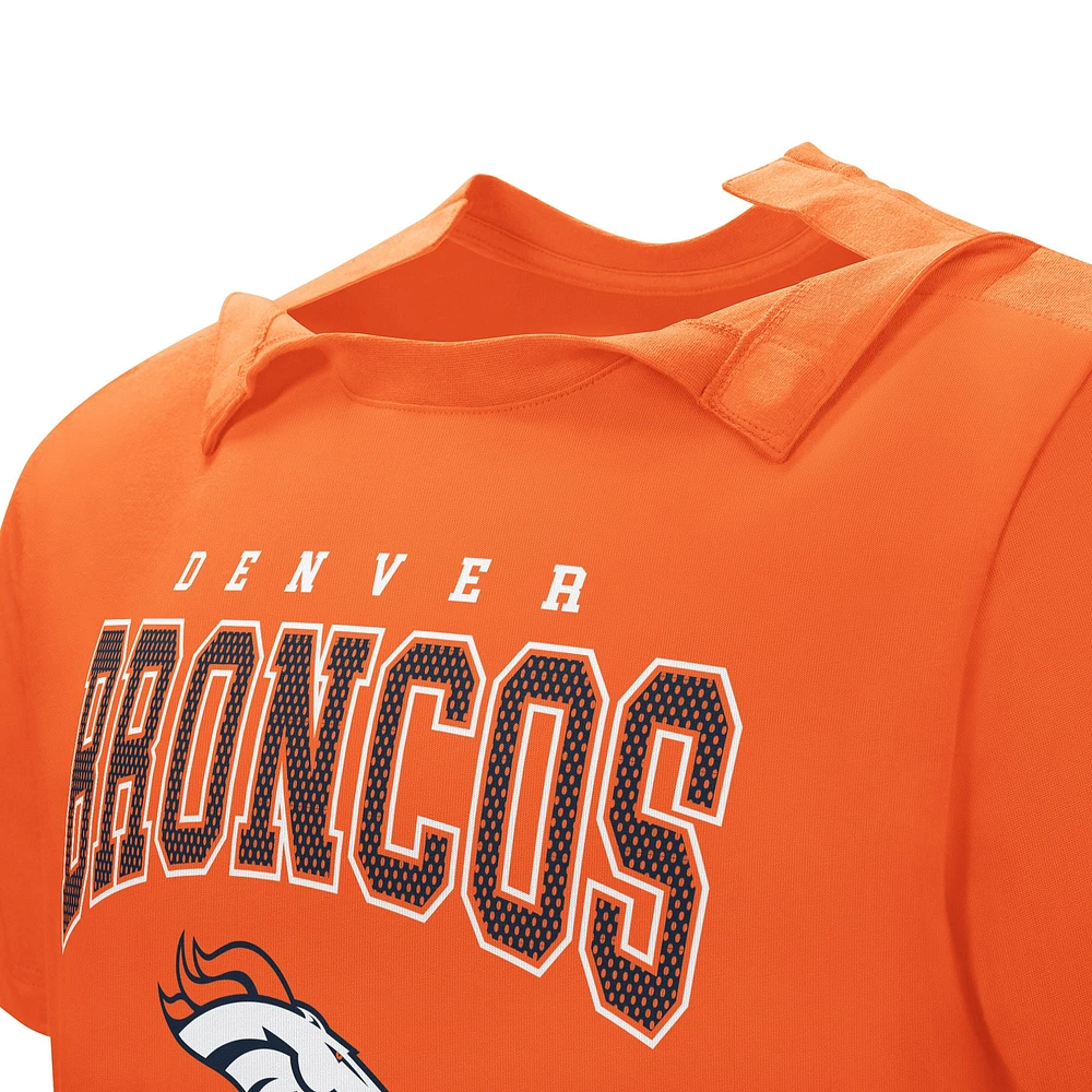 T-shirt adaptatif orange pour hommes des Denver Broncos Home Team