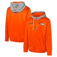 Veste à capuche entièrement zippée orange Denver Broncos Replay Fashion Graphic pour hommes